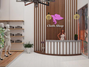 Cloth shop 3D Model