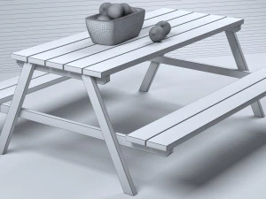 벤치 모델 3D 모델