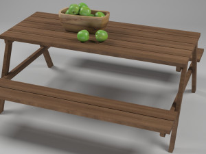 bench model 3Dモデル