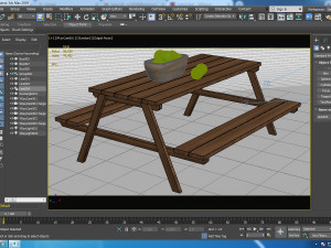 bench model 3Dモデル