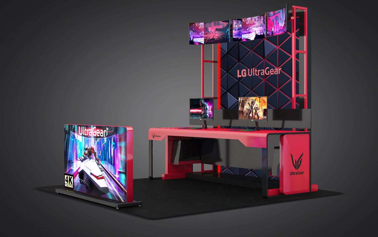 Office Desk 3D Model .c4d .max .obj .3ds .fbx .stl .blend