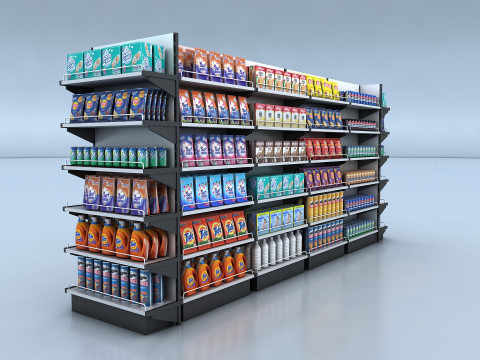 Supermarket Shop Collection Modello 3D