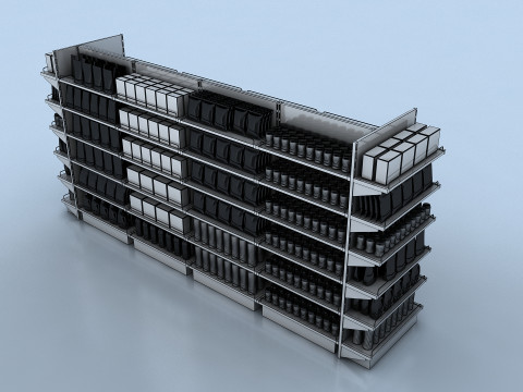 Supermarket Shop Collection Modello 3D