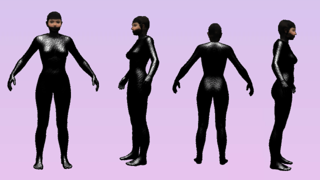 ninja girl 3D Model .c4d .max .obj .3ds .fbx .stl .blend 