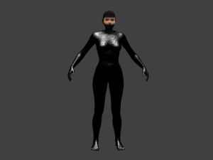 ninja girl 3D Model
