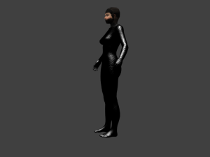ninja girl 3D Model