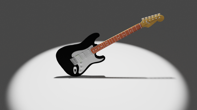 fender stratocaster Model 3D .c4d .max .obj .3ds .fbx .stl .blend 