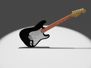 fender stratocaster Modello 3D