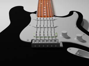 fender stratocaster Model 3D