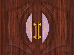 maral wooden lobby door 3D Model