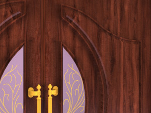 maral wooden lobby door 3D Model