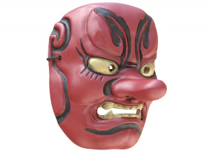 maschera giapponese tengu gigaku noh Modello 3D
