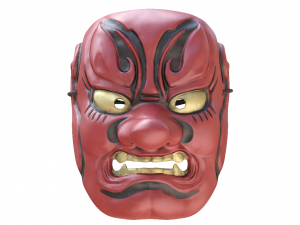 japanese mask tengu gigaku noh 3D Model