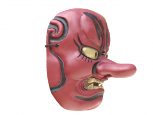 japanese mask tengu gigaku noh 3D Model