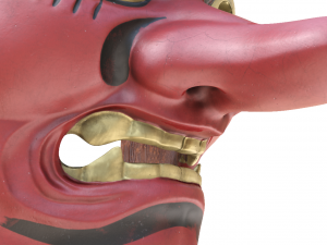 japanese mask tengu gigaku noh 3D Model