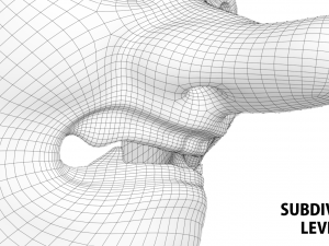 japanese mask tengu gigaku noh 3D Model