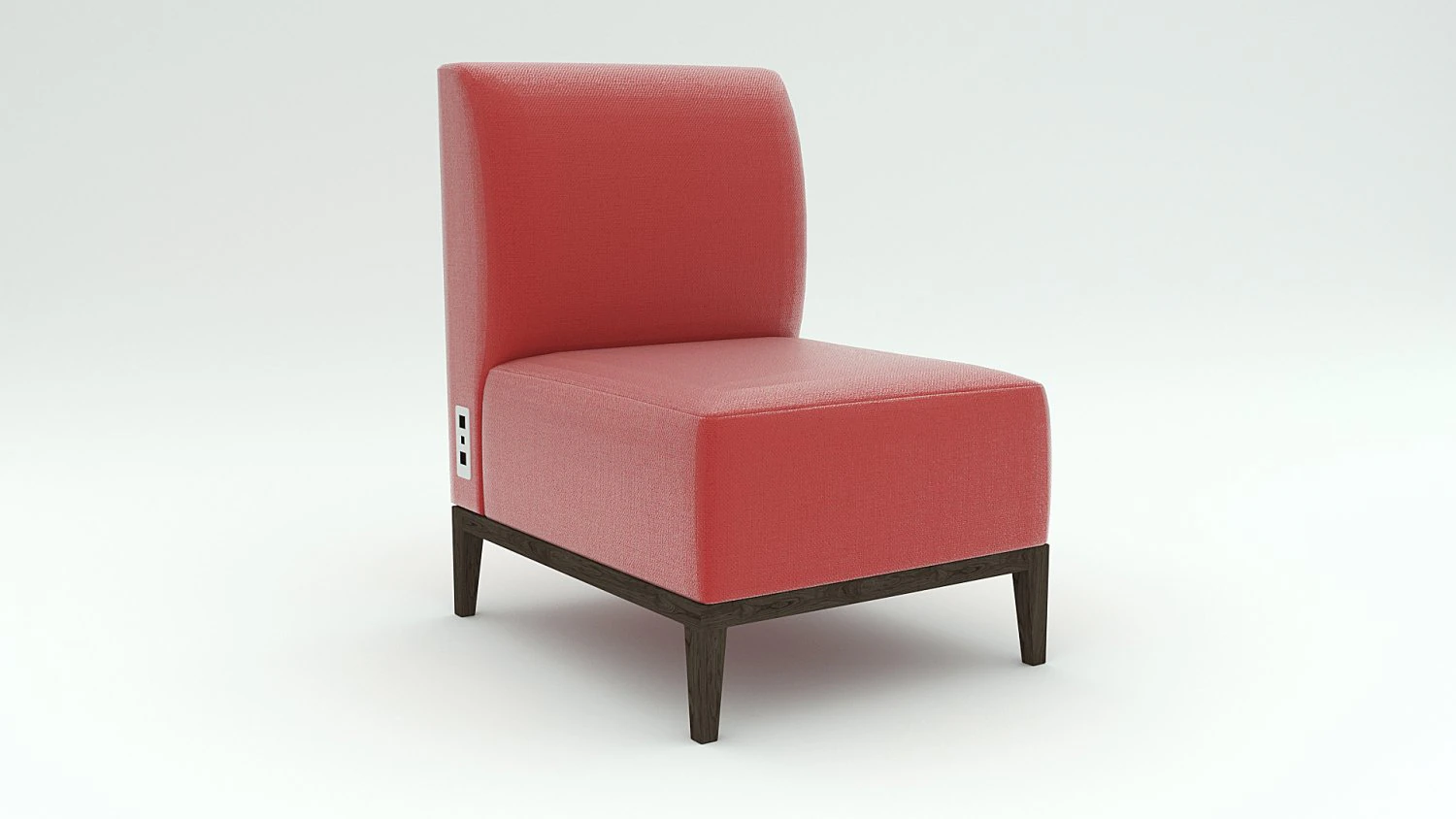 red chair 3D Model .c4d .max .obj .3ds .fbx .stl .blend