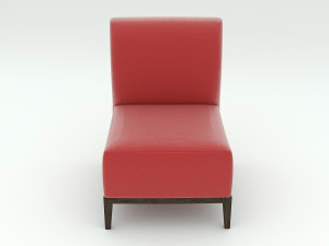 red chair 3D Модель