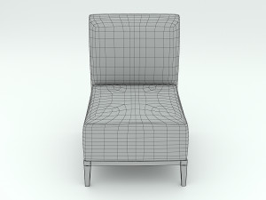 red chair 3D Модель
