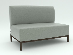 gray sofa 3D Model