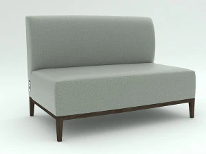 灰色沙发 3D 模型