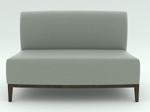 gray sofa Modèle 3D