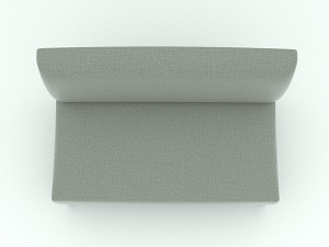 gray sofa Modèle 3D
