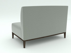 gray sofa Modèle 3D