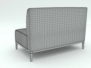 gray sofa 3D Model