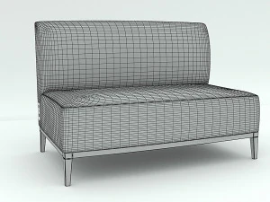 gray sofa 3D Model