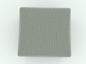 gray puff Model 3D
