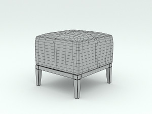 gray puff Model 3D