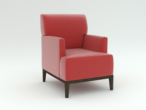 red armchair 3D Model