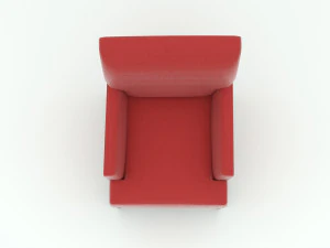 red armchair 3D Model