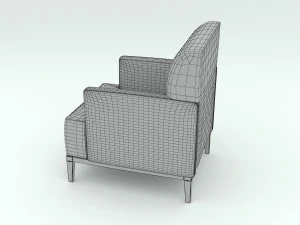 red armchair 3D Model