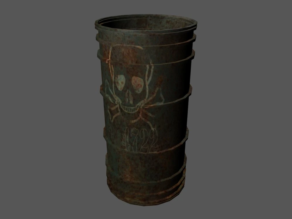 oil barrel 3D Model .c4d .max .obj .3ds .fbx .stl .blend 