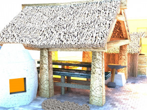 blacksmith medieval building low poly 3D Модель