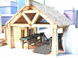 blacksmith medieval building low poly 3D Модель