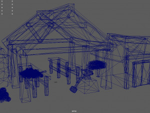 blacksmith medieval building low poly 3D Модель