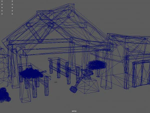 blacksmith medieval building low poly 3D Model
