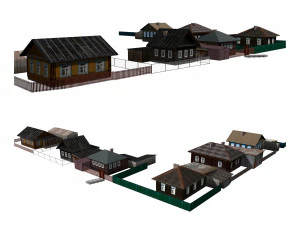 Fragment des Dorfes 3D Modell