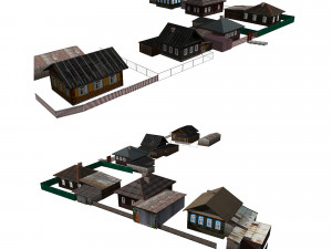 fragment of the village 3D 模型
