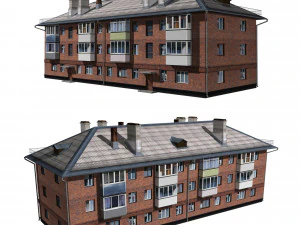 immeuble résidentiel Modèle 3D