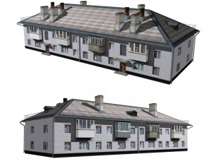 immeuble résidentiel Modèle 3D