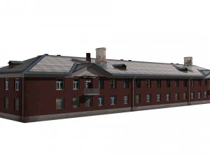 residential building with shop 3D Model