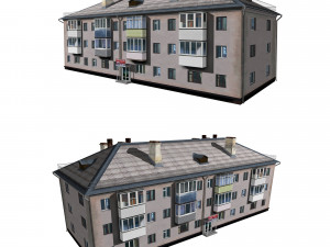 residential building 3D 모델