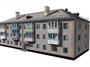 residential building Modèle 3D