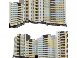 multi-storey sectional house 3D Model
