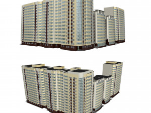 multi-storey sectional house 3D Model