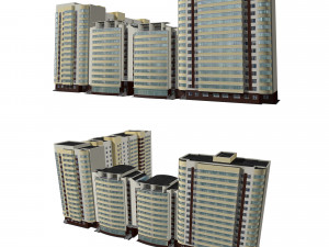 multi-storey sectional house 3D Model
